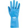 426 Optima, Chemical Resistant Gloves, Blue, Rubber, Cotton Flocked Liner, Size 8-8.5 thumbnail-1