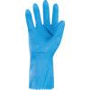 426 Optima, Chemical Resistant Gloves, Blue, Rubber, Cotton Flocked Liner, Size 9-9.5 thumbnail-2