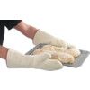7724, Heat Resistant Mitt, White, Cotton, Fleece Liner, Uncoated, 250°C Max. Compatible Temperature, One Size thumbnail-0