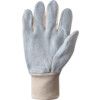 General Handling Gloves, Grey/White, Leather Coating, Cotton Liner, Size 10 thumbnail-2