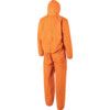 4515O, Chemical Protective Coveralls, Disposable, Type 5/6, Orange, SMS Nonwoven Fabric, Zipper Closure, Chest 43-45", XL thumbnail-1