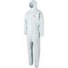 4532+, Chemical Protective Coveralls, Disposable, Type 5/6, White, SMS Nonwoven Fabric, Zipper Closure, Chest 33-36", S thumbnail-0