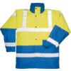 Jacket, Yellow/Navy Blue, Polyester, L thumbnail-0