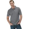 Delux, Polo Shirt, Unisex, Grey, Cotton/Polyester, Short Sleeve, S thumbnail-0