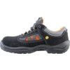 Safety Trainers, Unisex, Black, Wide Fitting, Leather Upper, Aluminium Toe Cap, S2, ESD, Size 4 thumbnail-2