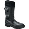 Unisex Safety Boots Size 10, Black, Leather, Steel Toe Cap thumbnail-0