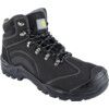 Safety Boots, Size, 10, Black, Leather Upper, Composite Toe Cap thumbnail-0