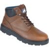 1201 Dual Density Brown Safety Boots - Size 3 thumbnail-0