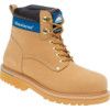 Unisex Safety Boots Size 10, Tan, Leather thumbnail-0