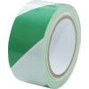 Adhesive Hazard Tape, PVC, Green/White, 50mm x 33m thumbnail-0