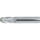 Carbide Micrograin 4 Flute Plain Shank Ball Nosed Slot Drills - Regular Series - Inch thumbnail-0