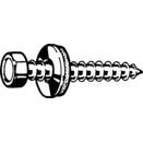 Roofing / Front Bolt with Sealing Ring - ST (Self Tapping) - Steel - BZP (Bright Zinc Plated) thumbnail-0