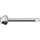 Roofing / Front Bolt with Sealing Ring - ST (Self Tapping) - Steel - BZP (bright Zinc Plated) - Drill Point thumbnail-0