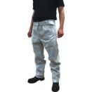 Men's Grey Chrome Leather Welder's Trousers thumbnail-0