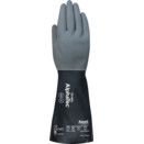 Chemical Resistant Gloves, Nitrile, Black/Grey thumbnail-0