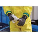 Chemical Resistant Gloves, Nitrile, Black/Grey thumbnail-2