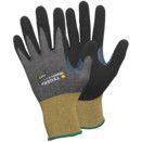 Cut Resistant Gloves, PU Coated, Grey/Yellow thumbnail-0