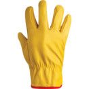 CAT I Yellow Cowhide Driver's Gloves, Unlined thumbnail-2