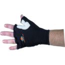502-10 Anti-Impact Palm-side Coated Black/White Fingerless Gloves thumbnail-0