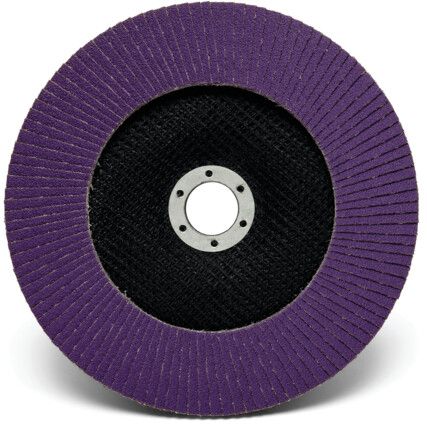 769F, Flap Disc, 51995, 115 x 22.23mm, Conical (Type 29), P80, Zirconia