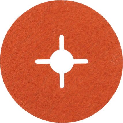 787C, Fibre Disc, 89738, 115 x 22mm, Star Shaped Hole, P80, Cubitron II Ceramic