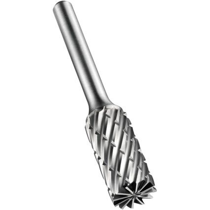 P703 9.6x6.0mm CARBIDE CYLINDER BURR WITHOUT END CUT FOR STEEL