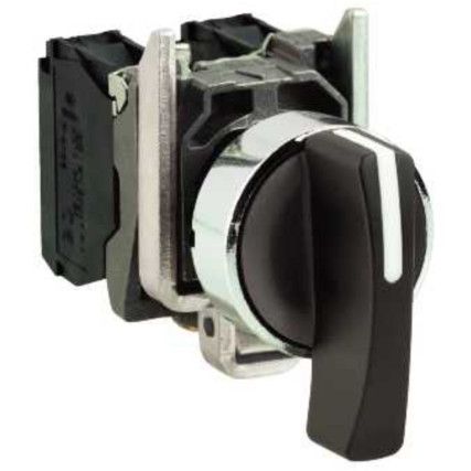 Rotary Switch, 3-Position Selector, Extended Lever, Non-Illuminated