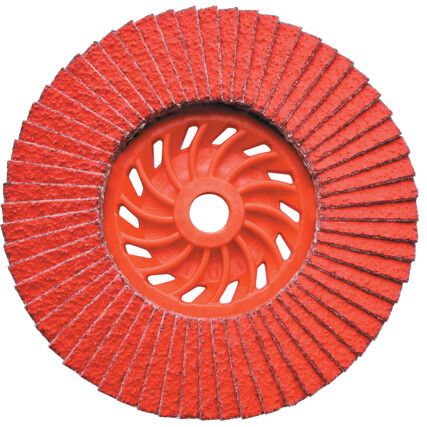 Flap Disc, 125 x 22.23mm, Conical (Type 29), P60, Ceramic