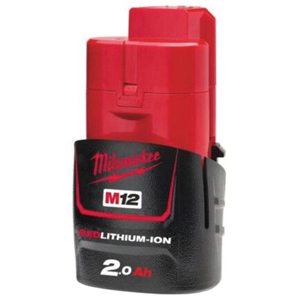 M12B2, Battery Pack, Lithium-ion, 12V, 2.0Ah