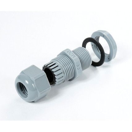 Cable Glands Grey Nylon, With M32 Thread (Pk-5)