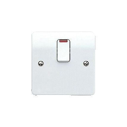 K5423RPWHI 20AMP DOUBLEPOLE SWITCH WITH FLEX OUTLET AND NEON