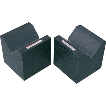 Precision Black Granite Vee Block Set 90°  - 62 x 62x 62mm