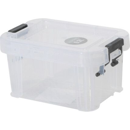 Storage Box with Lid, Clear, 100x65x50mm, 0.2L