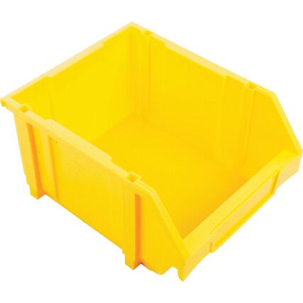 Storage Bins, Plastic, Yellow, 280x350x184mm