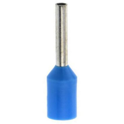 Bootlace Ferrule, Insulated Terminal, Blue French Coding 0.75mm x 8f (Pk-500)