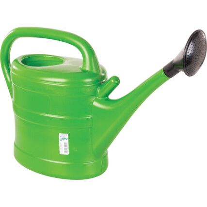 10 Ltr Plastic, Watering Can, Green