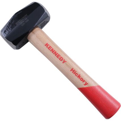 Lump Hammer, 3lb, Wood Shaft, Waxed Shaft