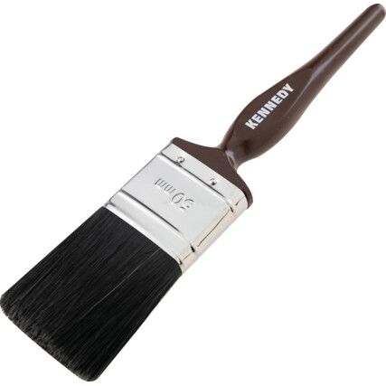 2in., Flat, Natural Bristle, Paint Brush, Handle Plastic