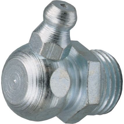 Hydraulic Nipple, 90°, 1/4" BSP(T), Steel