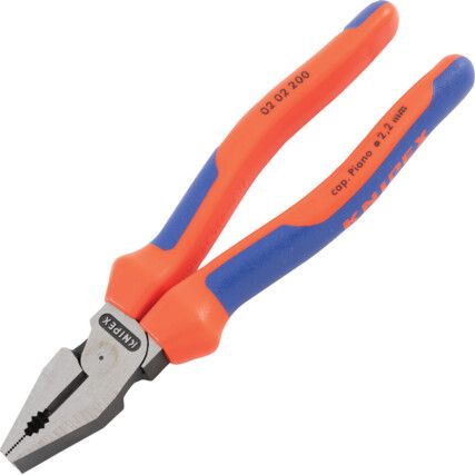 02 02 200, 200mm Combination Pliers, Serrated Jaw