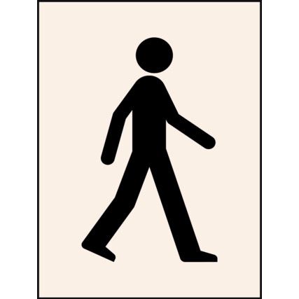 Walking Man, Polyester Film, Stencil, Set of 1