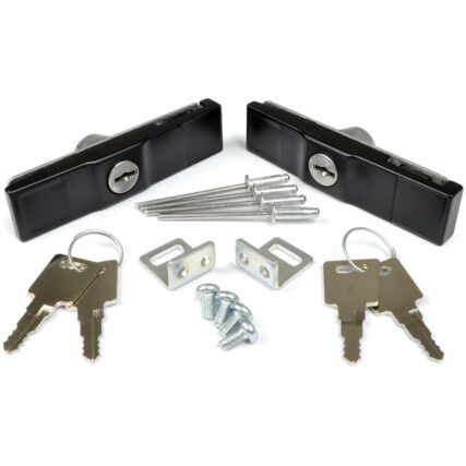 Locks with Keys, To Suit Kennedy 593-2500 Polyethylene & 593-2700 Hi-Impact Tool Cases
