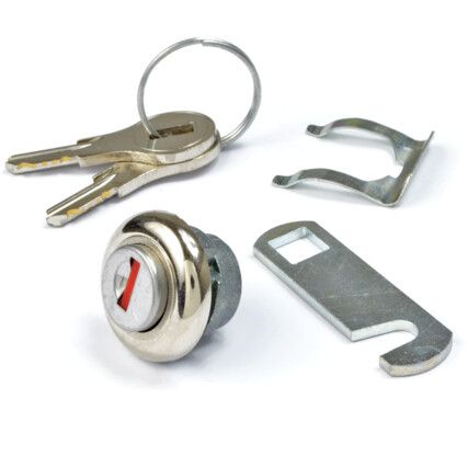 Locks with Keys, To Suit Kennedy 593-2520 Polypropylene Technical Service & 593-2450 Polypropylene Plastic Tool Cases