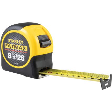 0-33-726, FATMAX, 8m / 26ft, Heavy Duty Tape Measure, Metric and Imperial, Class II