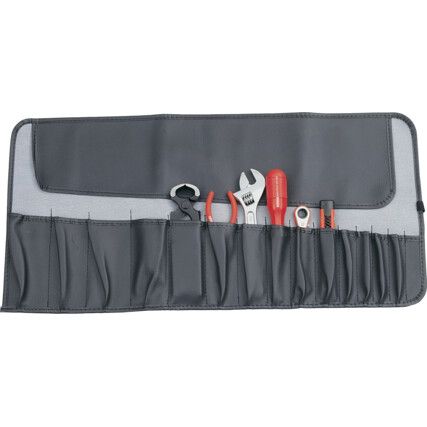 Tool Roll, PVC, Black, 15 Pockets, 660 x 320mm