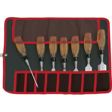 Tool Roll, PVC, Red/Black, 8 Pockets, 370 x 490mm