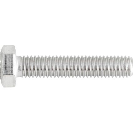 Hex Head Set Screw, M8x40, A2 Stainless, Material Grade 70