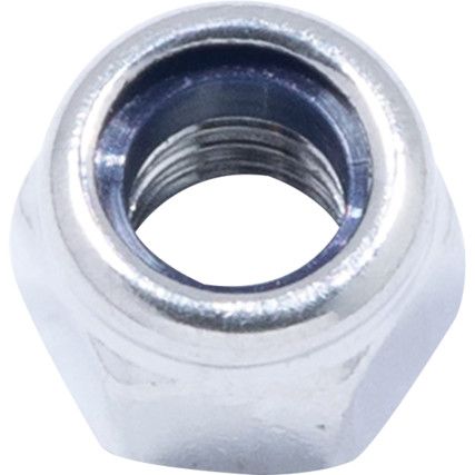 M5 A2 Stainless Steel Lock Nut, Nylon Insert, Material Grade 316