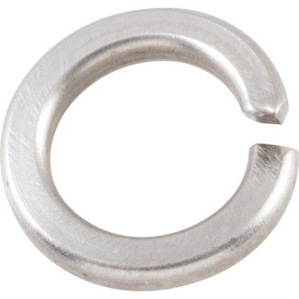 M6 Spring Washer, A2 Stainless, 9.9mm Diameter, Thickness 1.6mm, Bore 6.1mm