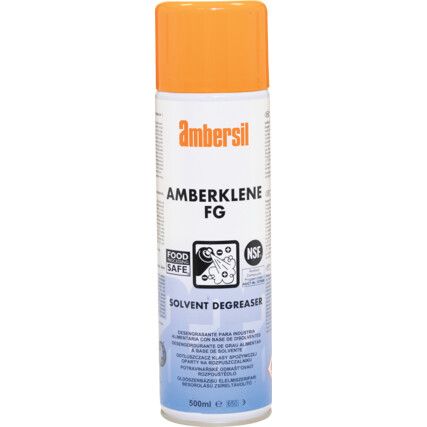 Amberklene FG, Biodegradable Degreaser, Solvent Based, Aerosol, 500ml